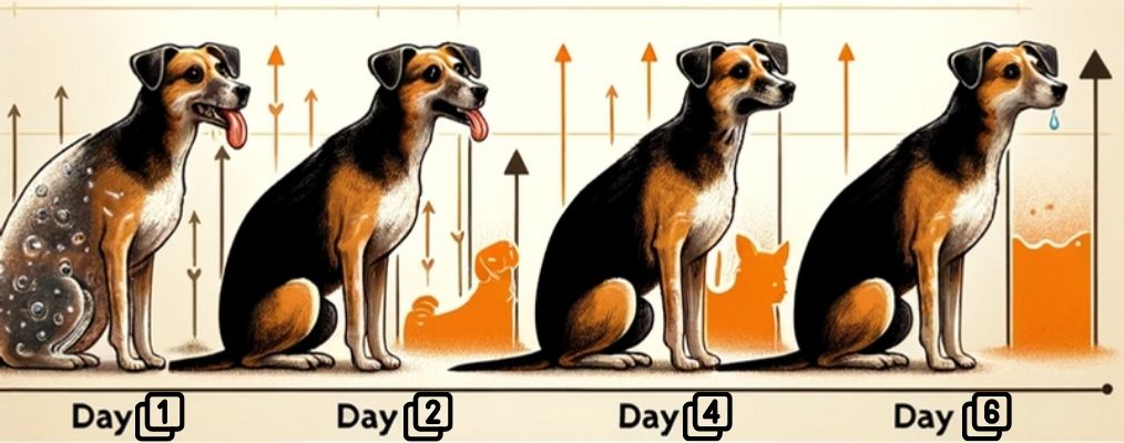 скільки днів триває ентерит у собак